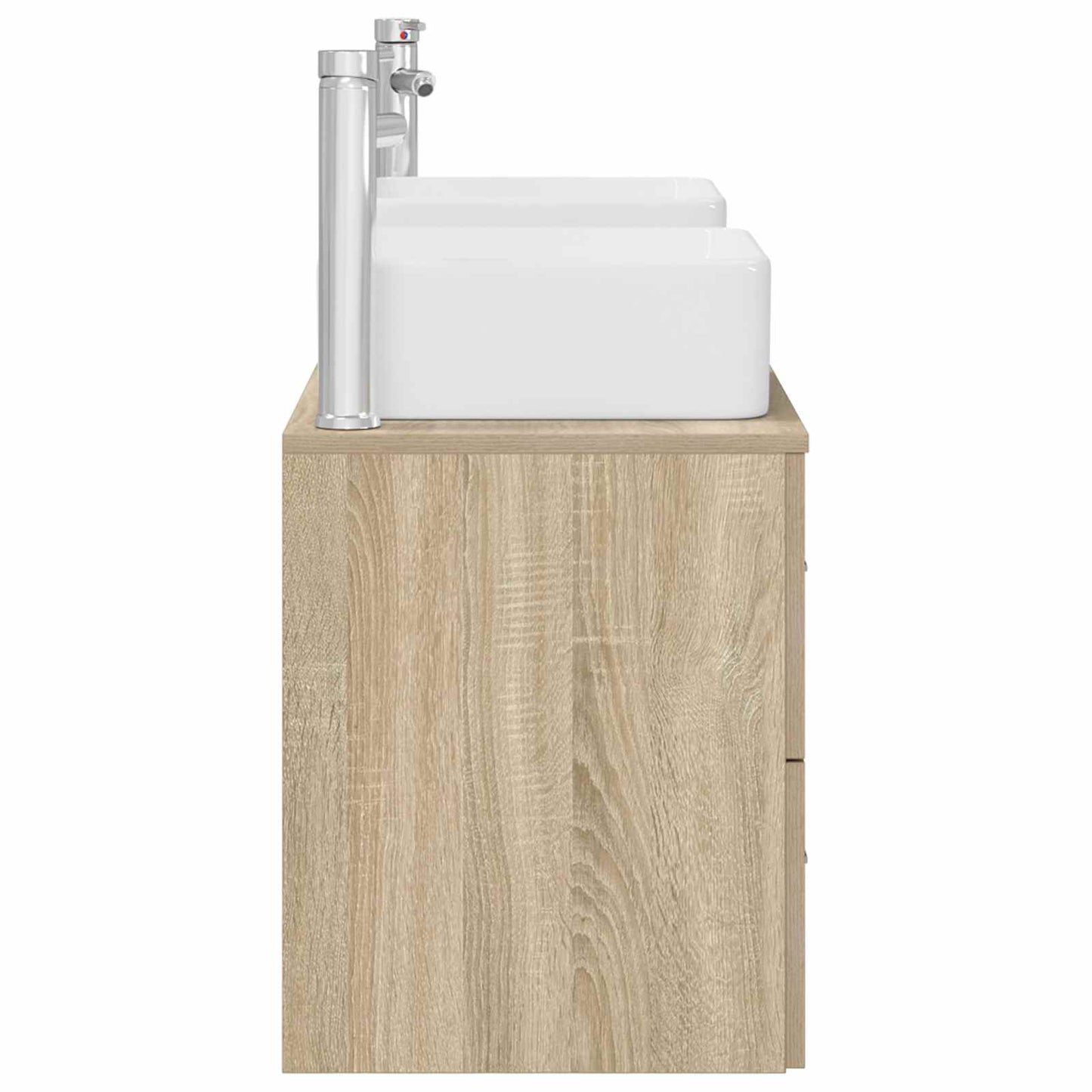 vidaXL Bathroom Cabinet Set 3 pcs Sonoma Oak 49.5 x 41 x 63 cm