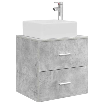 vidaXL Bathroom Cabinet Set 3 pcs Concrete Grey 49.5 x 41 x 63 cm