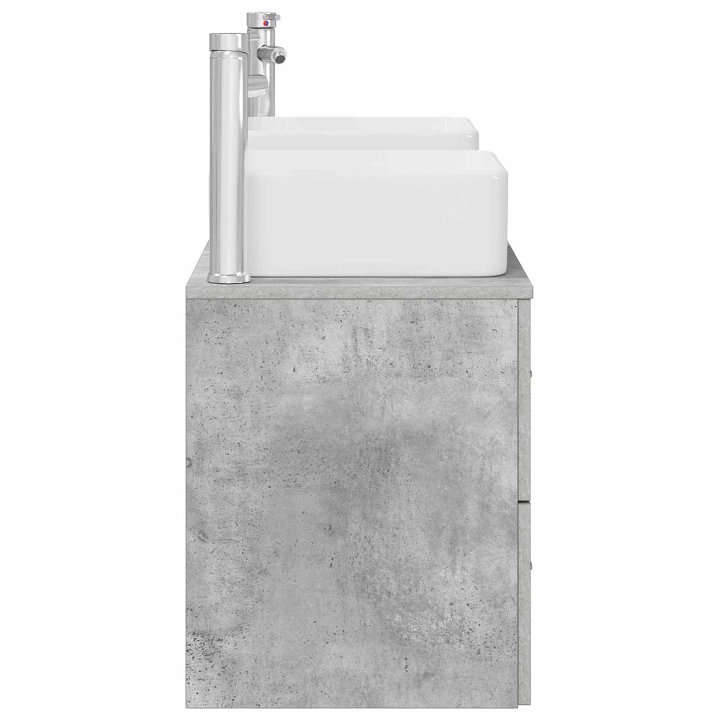 vidaXL Bathroom Cabinet Set 3 pcs Concrete Grey 49.5 x 41 x 63 cm