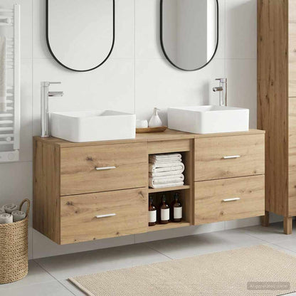 vidaXL Bathroom Cabinet Set 3 pcs Artisan Oak 49.5 x 41 x 63 cm