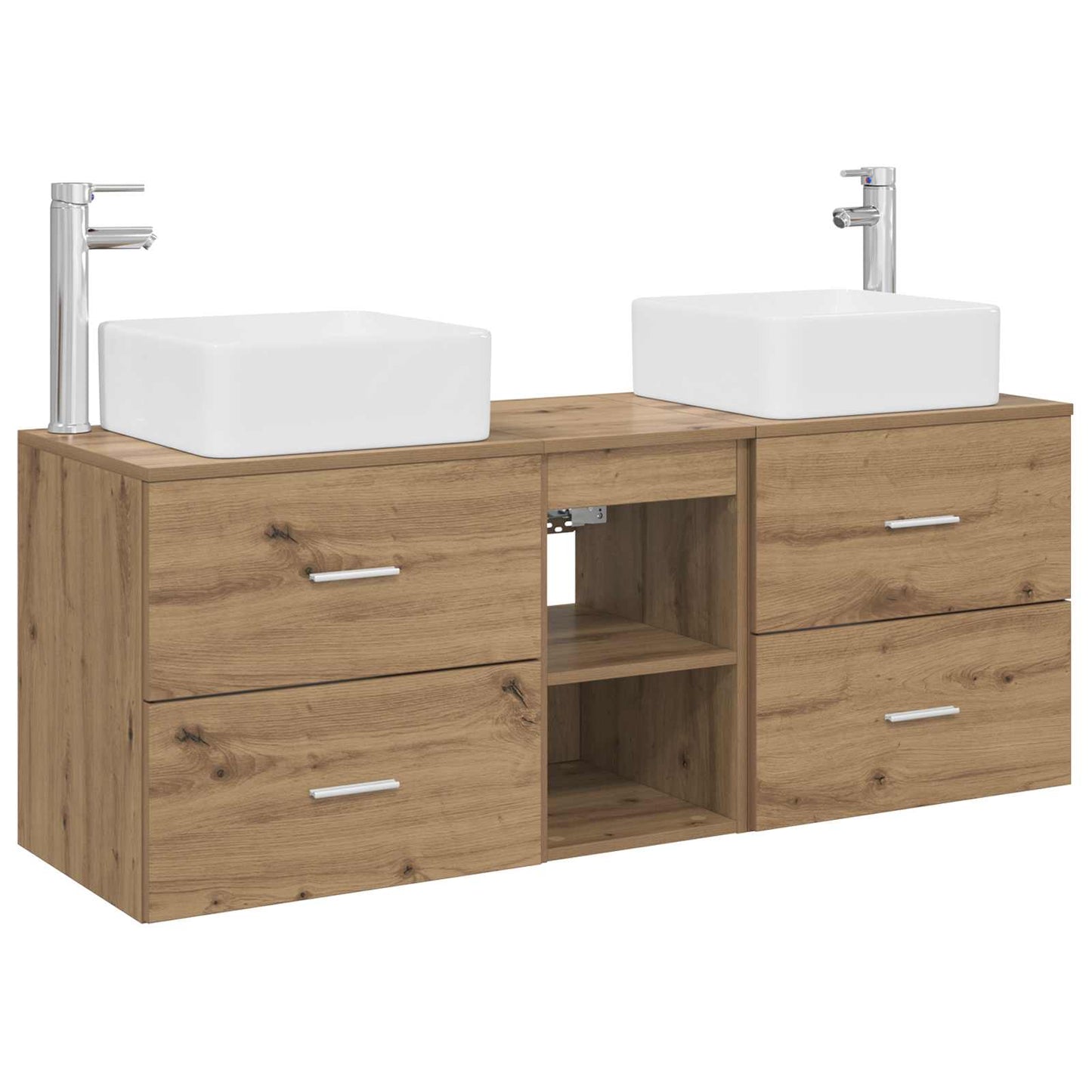 vidaXL Bathroom Cabinet Set 3 pcs Artisan Oak 49.5 x 41 x 63 cm