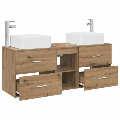 vidaXL Bathroom Cabinet Set 3 pcs Artisan Oak 49.5 x 41 x 63 cm