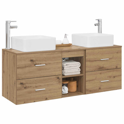 vidaXL Bathroom Cabinet Set 3 pcs Artisan Oak 49.5 x 41 x 63 cm