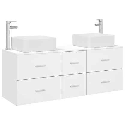 vidaXL Bathroom Cabinet Set 3 pcs White 49.5 x 41 x 63 cm
