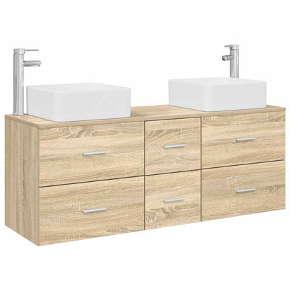 vidaXL Bathroom Cabinet Set 3 pcs Sonoma Oak 49.5 x 41 x 63 cm