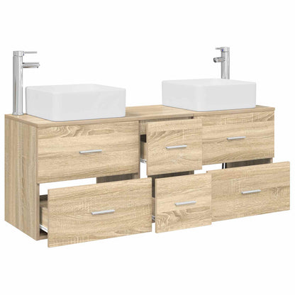 vidaXL Bathroom Cabinet Set 3 pcs Sonoma Oak 49.5 x 41 x 63 cm