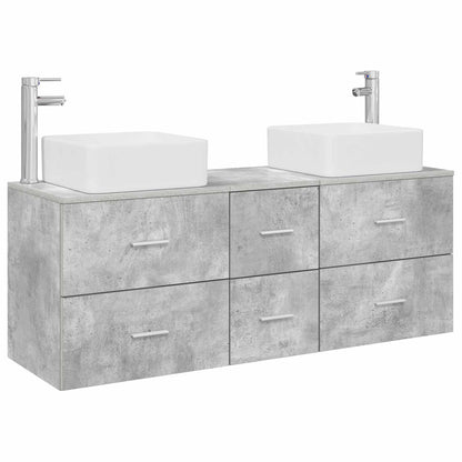 vidaXL Bathroom Cabinet Set 3 pcs Concrete Grey 49.5 x 41 x 63 cm
