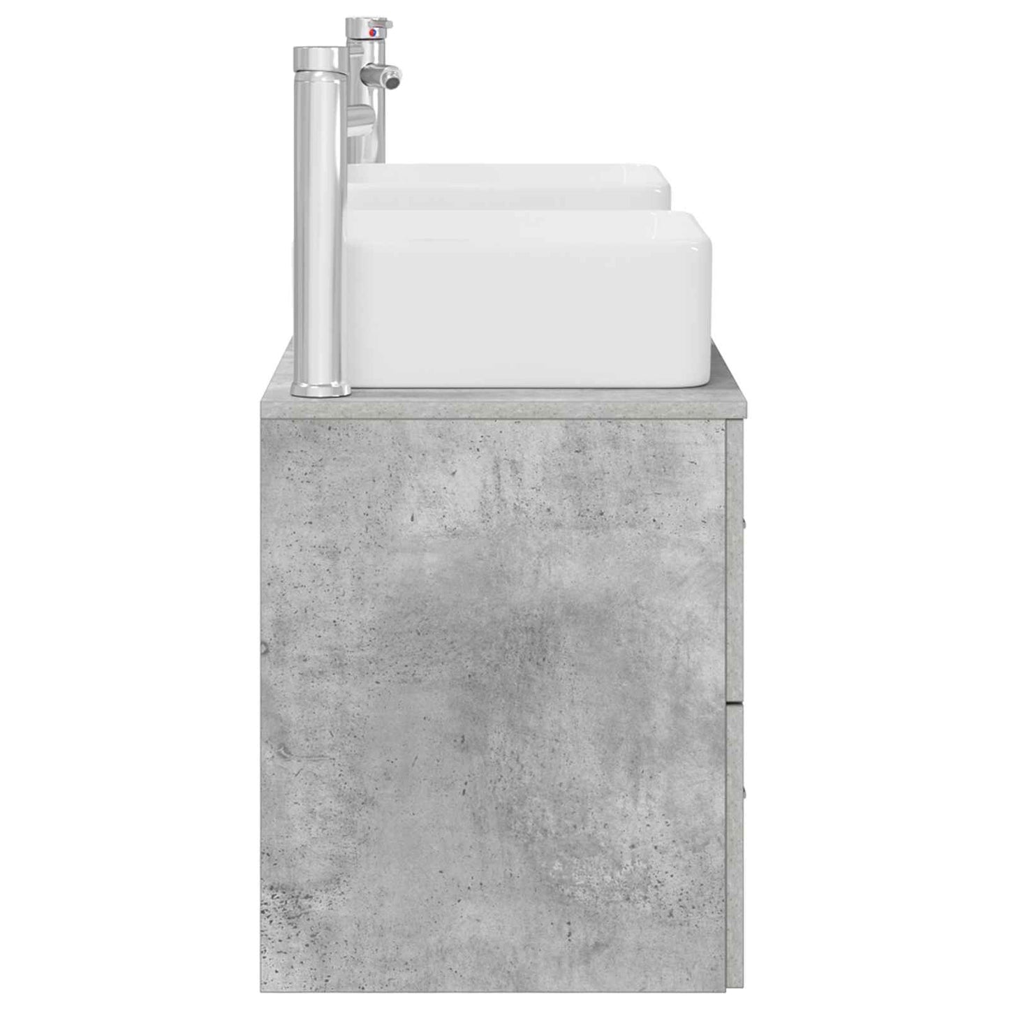 vidaXL Bathroom Cabinet Set 3 pcs Concrete Grey 49.5 x 41 x 63 cm