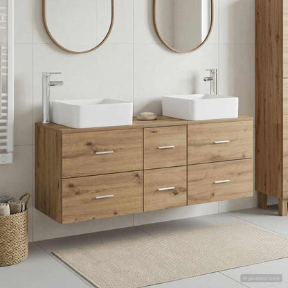 vidaXL Bathroom Cabinet Set 3 pcs Artisan Oak 49.5 x 41 x 63 cm