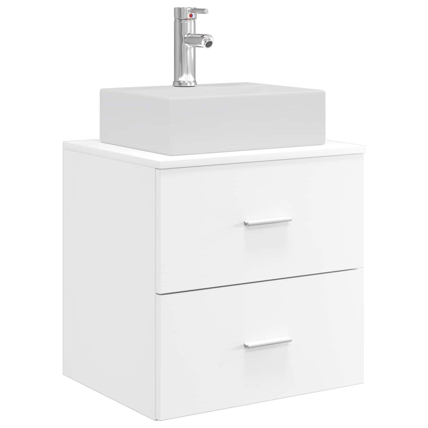 vidaXL Bathroom Cabinet Set 3 pcs White 49.5 x 41 x 62.5 cm