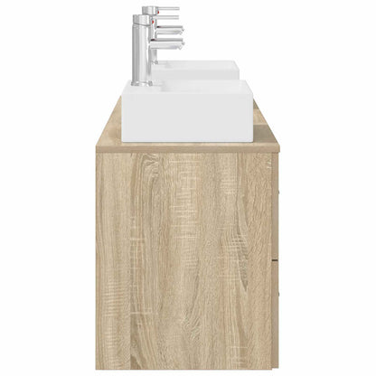 vidaXL Bathroom Cabinet Set 3 pcs Sonoma Oak 49.5 x 41 x 62.5 cm