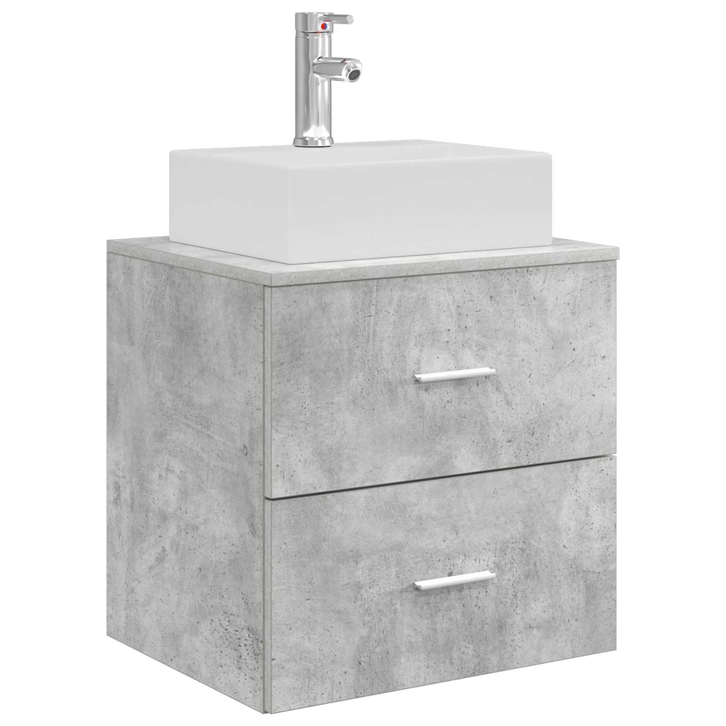 vidaXL Bathroom Cabinet Set 3 pcs Concrete Grey 49.5 x 41 x 62.5 cm