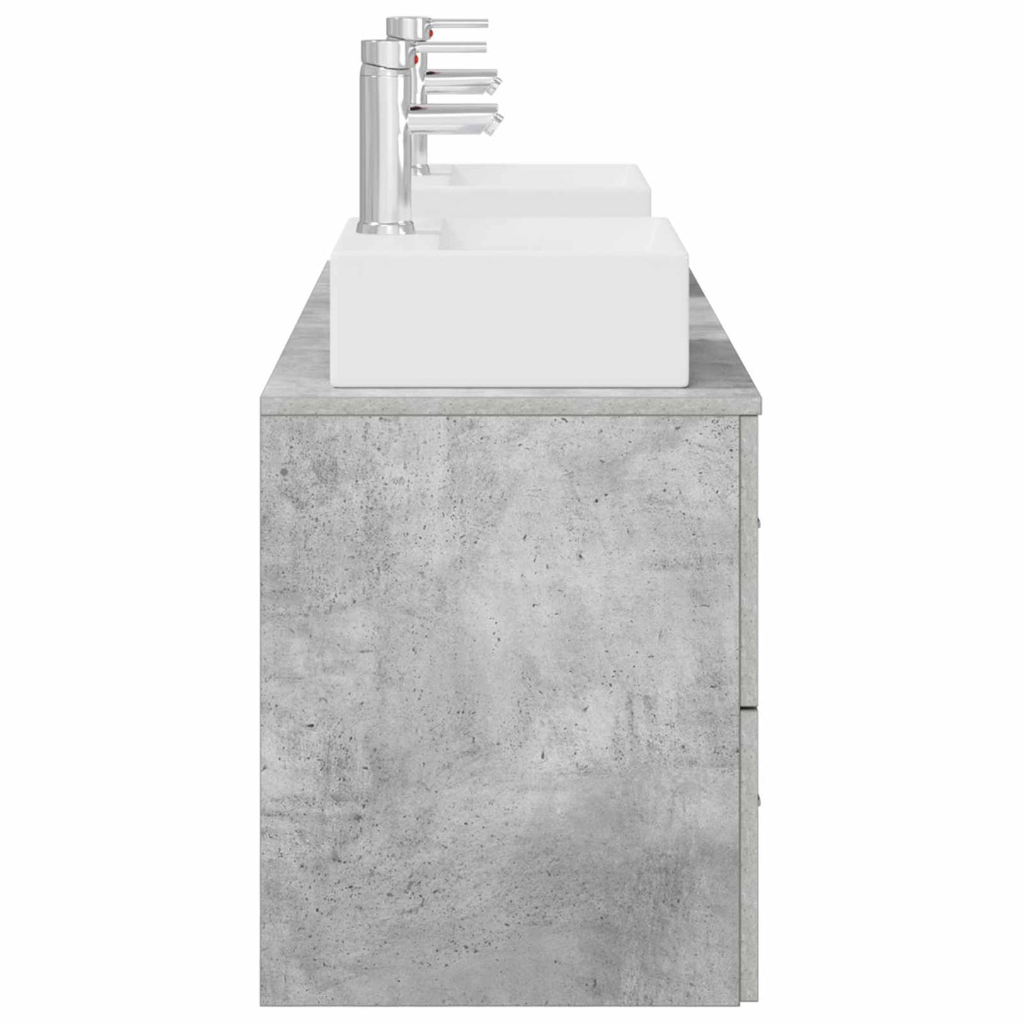 vidaXL Bathroom Cabinet Set 3 pcs Concrete Grey 49.5 x 41 x 62.5 cm