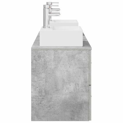 vidaXL Bathroom Cabinet Set 3 pcs Concrete Grey 49.5 x 41 x 62.5 cm