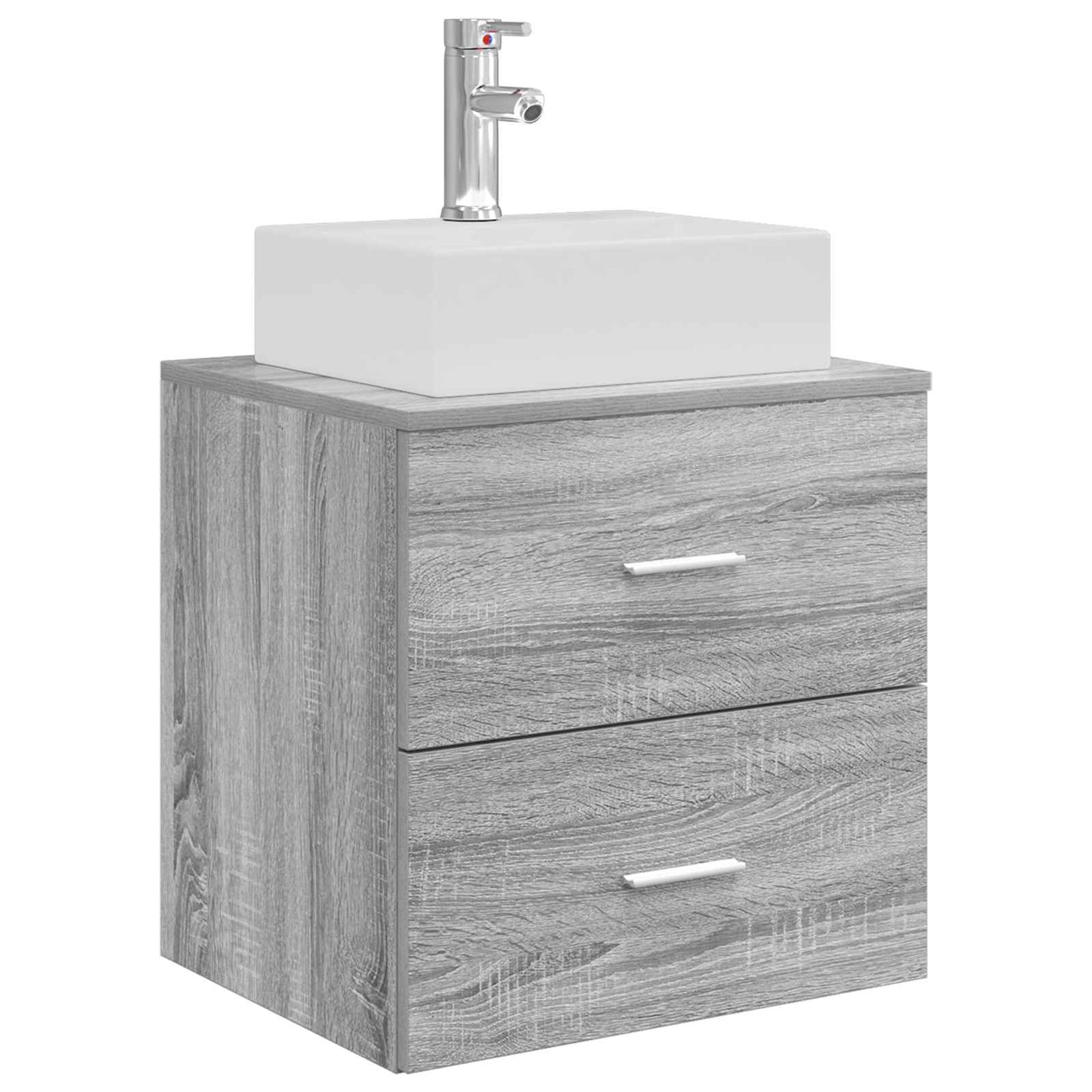 vidaXL Bathroom Cabinet Set 3 pcs Grey Sonoma 49.5 x 41 x 62.5 cm