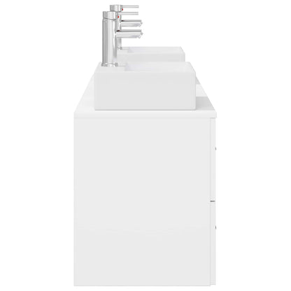 vidaXL Bathroom Cabinet Set 3 pcs White 49.5 x 41 x 62.5 cm