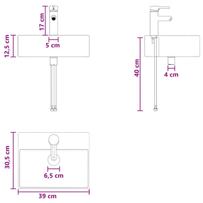 vidaXL Bathroom Cabinet Set 3 pcs White 49.5 x 41 x 62.5 cm