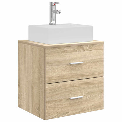 vidaXL Bathroom Cabinet Set 3 pcs Sonoma Oak 49.5 x 41 x 62.5 cm