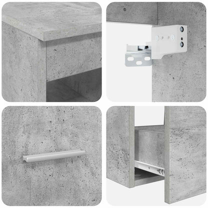 vidaXL Bathroom Cabinet Set 3 pcs Concrete Grey 49.5 x 41 x 62.5 cm