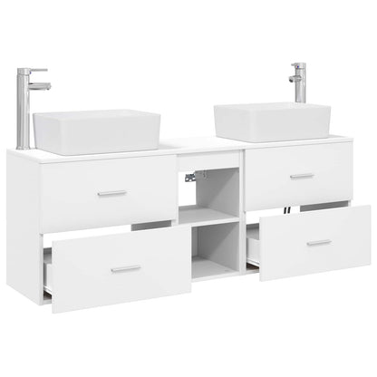 vidaXL Bathroom Cabinet Set 3 pcs White 53 x 34.5 x 63 cm
