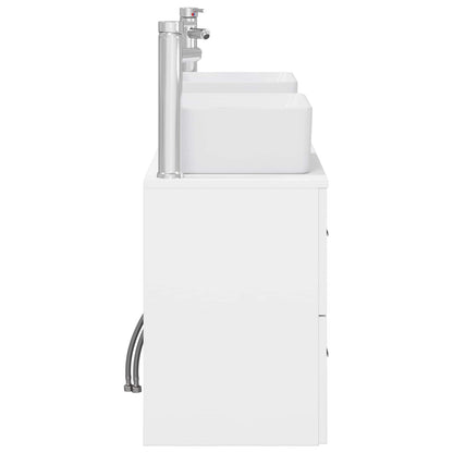vidaXL Bathroom Cabinet Set 3 pcs White 53 x 34.5 x 63 cm