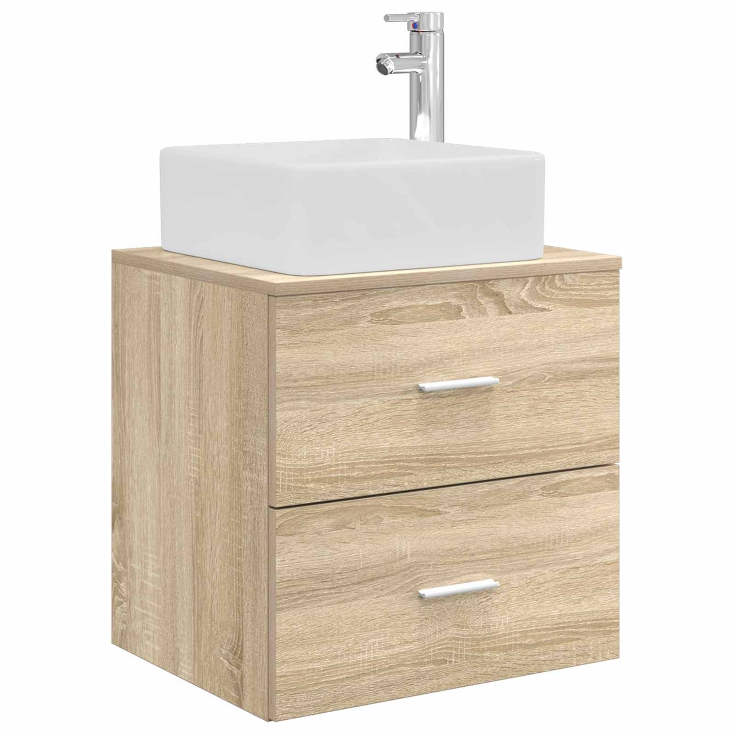 vidaXL Bathroom Cabinet Set 3 pcs Sonoma Oak 53 x 34.5 x 63 cm