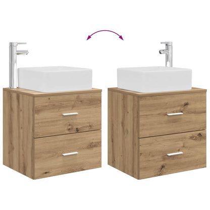 vidaXL Bathroom Cabinet Set 3 pcs Artisan Oak 53 x 34.5 x 63 cm