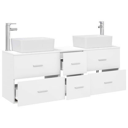 vidaXL Bathroom Cabinet Set 3 pcs White 53 x 34.5 x 63 cm
