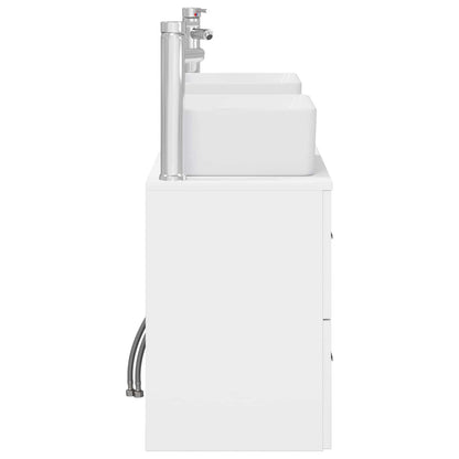 vidaXL Bathroom Cabinet Set 3 pcs White 53 x 34.5 x 63 cm