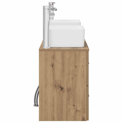 vidaXL Bathroom Cabinet Set 3 pcs Artisan Oak 53 x 34.5 x 63 cm