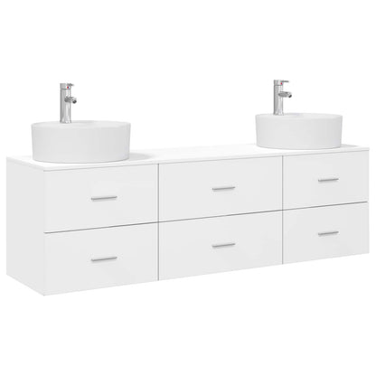 vidaXL Bathroom Cabinet Set 3 pcs White 62.5 x 44.5 x 50 cm