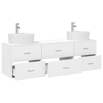 vidaXL Bathroom Cabinet Set 3 pcs White 62.5 x 44.5 x 50 cm