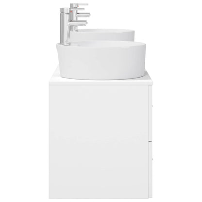 vidaXL Bathroom Cabinet Set 3 pcs White 62.5 x 44.5 x 50 cm