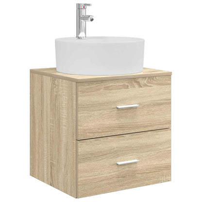 vidaXL Bathroom Cabinet Set 3 pcs Sonoma Oak 62.5 x 44.5 x 50 cm