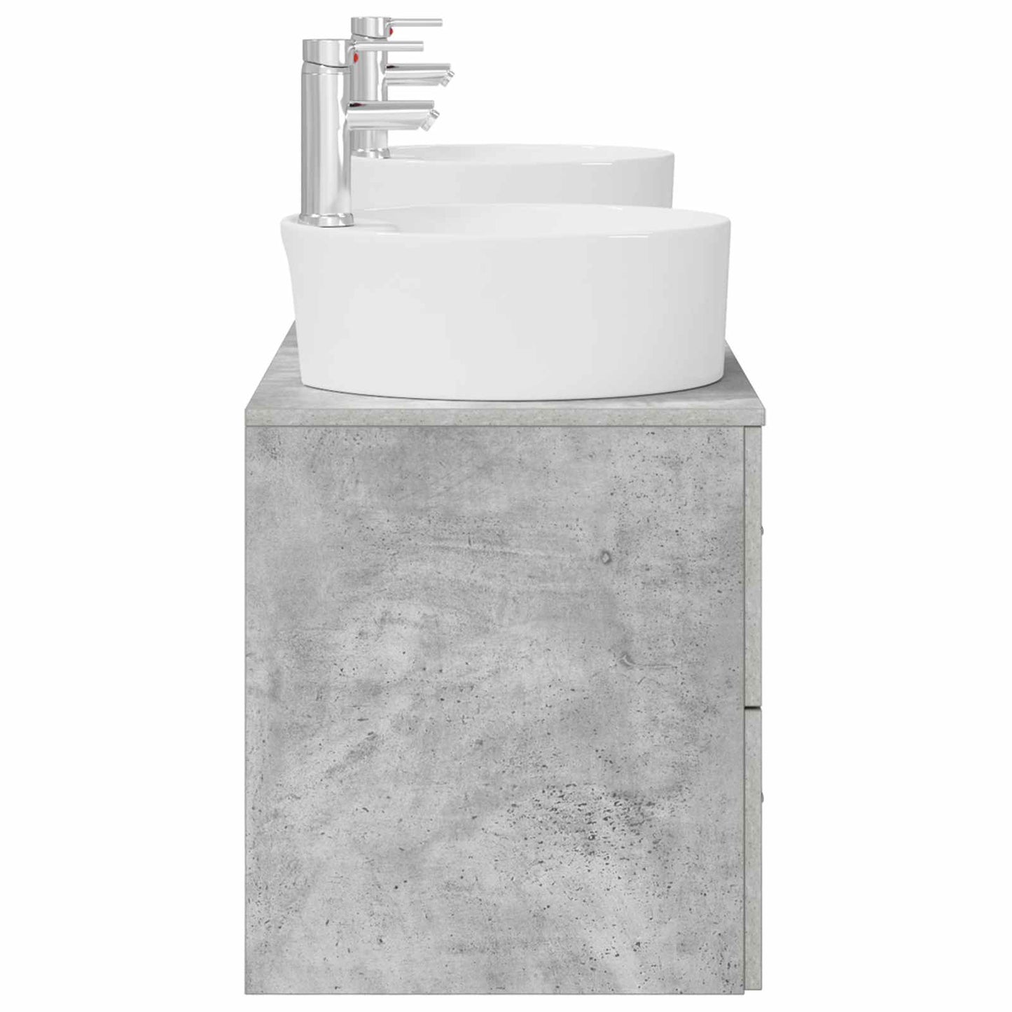 vidaXL Bathroom Cabinet Set 3 pcs Concrete Grey 62.5 x 44.5 x 50 cm