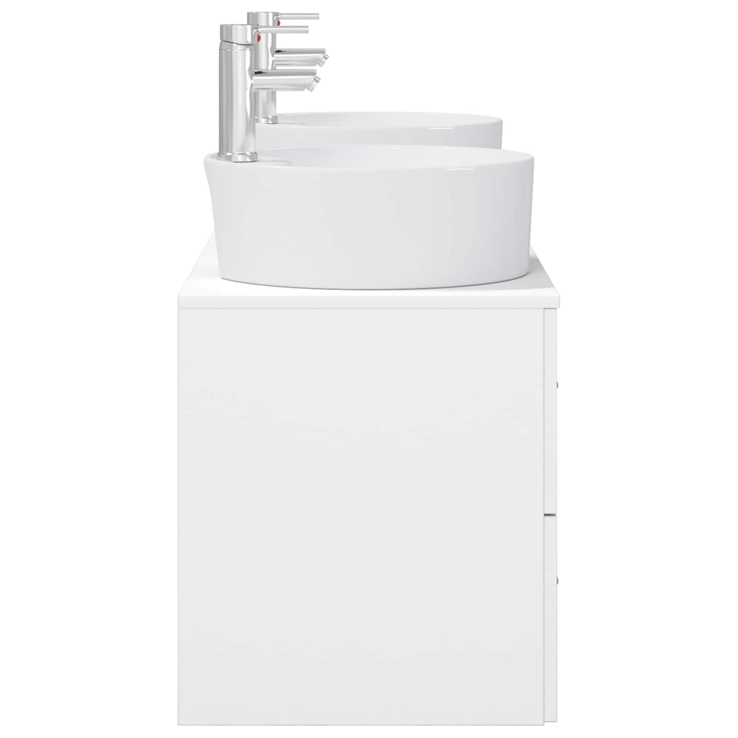 vidaXL Bathroom Cabinet Set 3 pcs White 49.5 x 44.5 x 65 cm