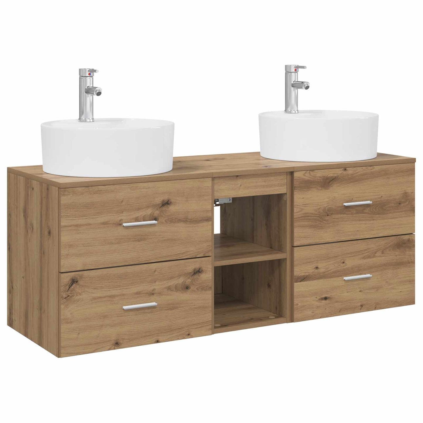 vidaXL Bathroom Cabinet Set 3 pcs Artisan Oak 49.5 x 44.5 x 65 cm