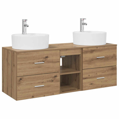 vidaXL Bathroom Cabinet Set 3 pcs Artisan Oak 49.5 x 44.5 x 65 cm