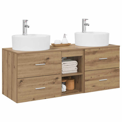 vidaXL Bathroom Cabinet Set 3 pcs Artisan Oak 49.5 x 44.5 x 65 cm
