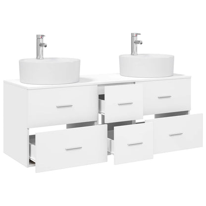 vidaXL Bathroom Furniture Set 3 pcs White 49.5 x 44.5 x 65 cm