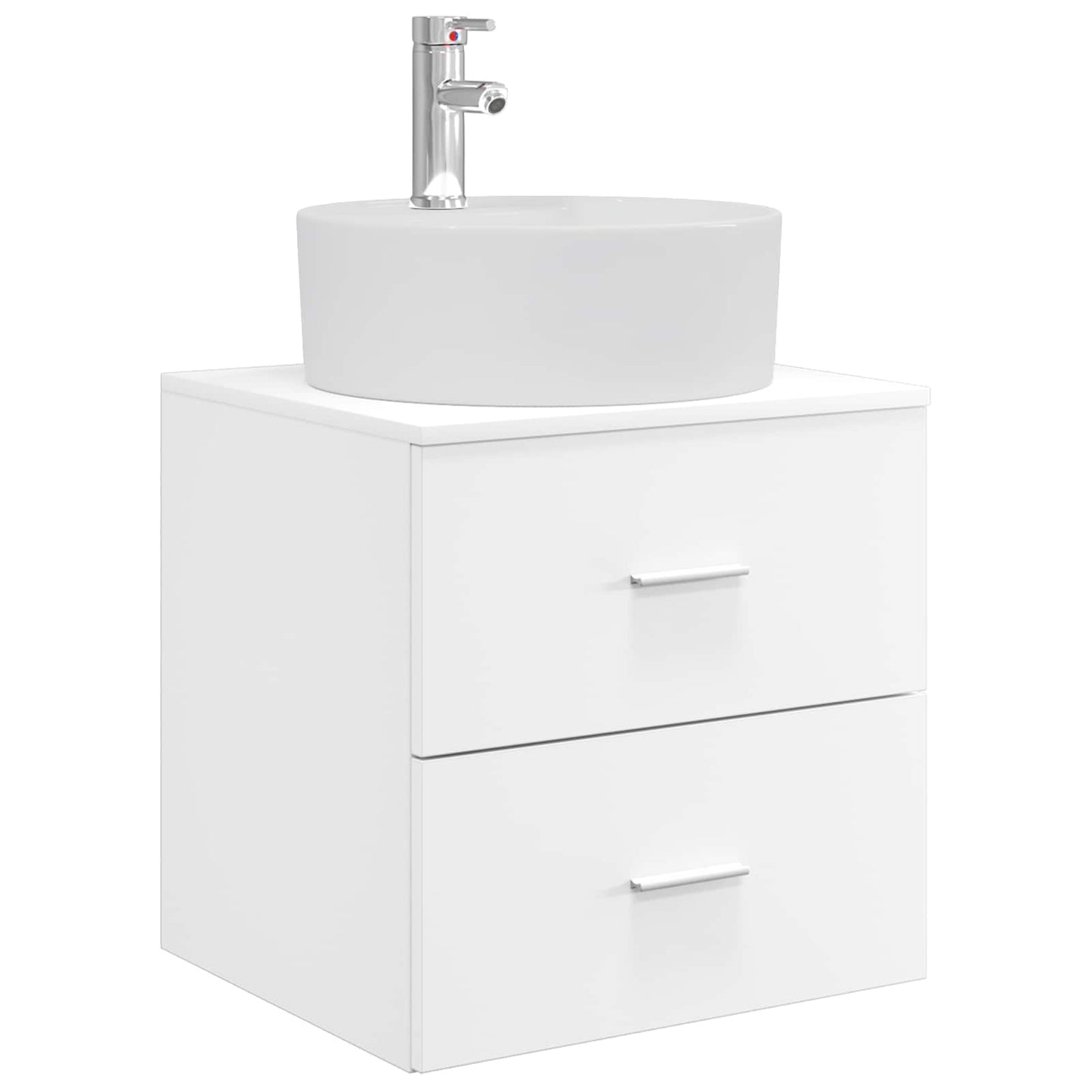 vidaXL Bathroom Furniture Set 3 pcs White 49.5 x 44.5 x 65 cm