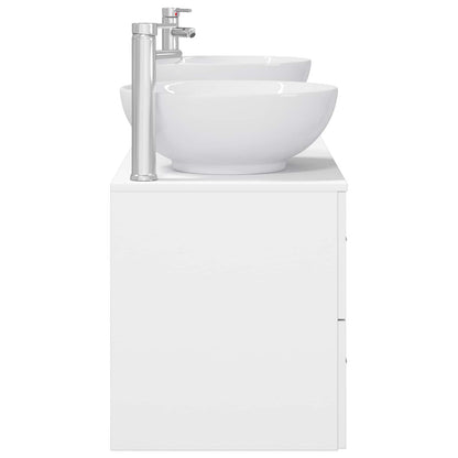 vidaXL Bathroom Furniture Set 3 pcs White 49.5 x 44.5 x 65 cm