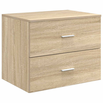 vidaXL Bathroom Furniture Set 3 pcs Sonoma Oak 49.5 x 44.5 x 65 cm