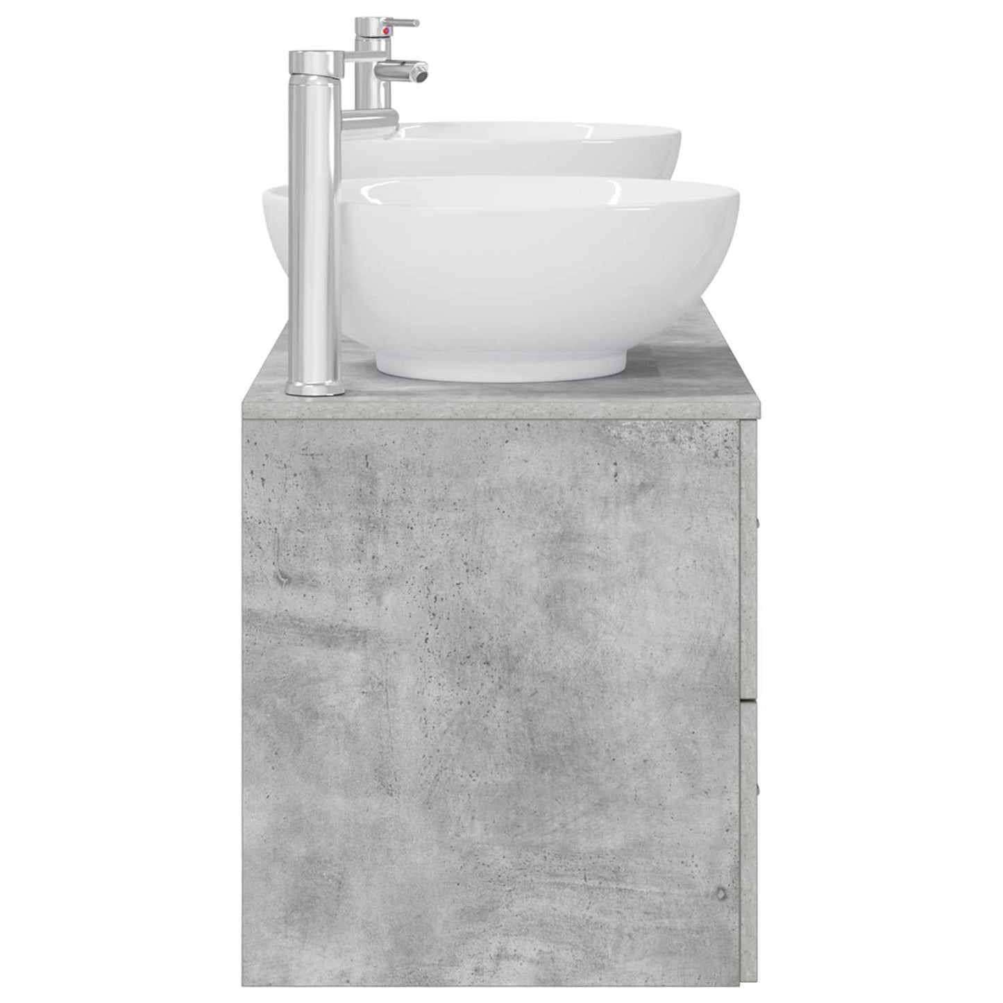 vidaXL Bathroom Furniture Set 3 pcs Concrete Grey 49.5 x 44.5 x 65 cm