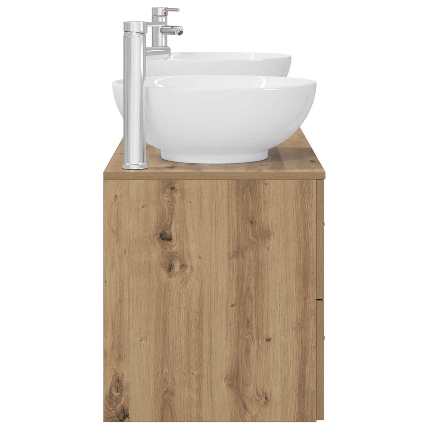 vidaXL Bathroom Furniture Set 3 pcs Artisan Oak 49.5 x 44.5 x 65 cm