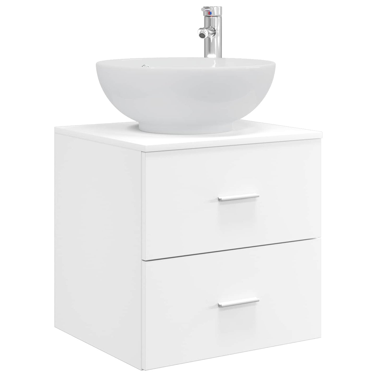 vidaXL Bathroom Furniture Set 3 pcs White 49.5 x 44.5 x 65 cm