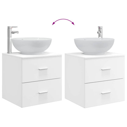 vidaXL Bathroom Furniture Set 3 pcs White 49.5 x 44.5 x 65 cm