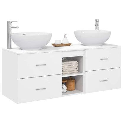 vidaXL Bathroom Furniture Set 3 pcs White 49.5 x 44.5 x 65 cm