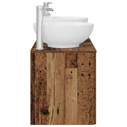 vidaXL Bathroom Furniture Set 3 pcs Old Wood 49.5 x 44.5 x 65 cm