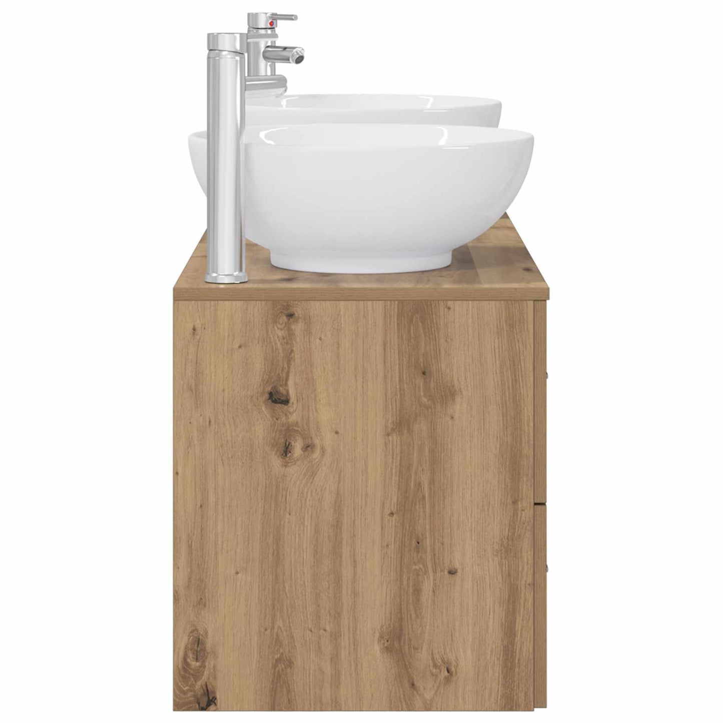 vidaXL Bathroom Furniture Set 3 pcs Artisan Oak 49.5 x 44.5 x 65 cm